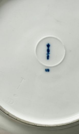 KPM Berlin. Antique Blue & White Reticulated Porcelain Plate. Royal Porcelain Manufactory
