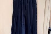 Navy wide trousers