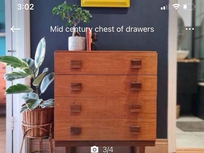 Mid century chest of drawers