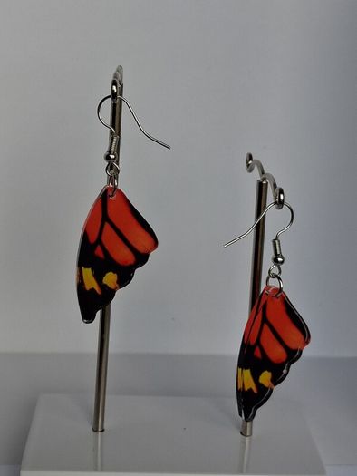 Monarch Butterfly Wing Earrings