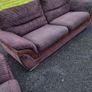 Brown Corduroy 3 + 2 Seater Couches Image 2