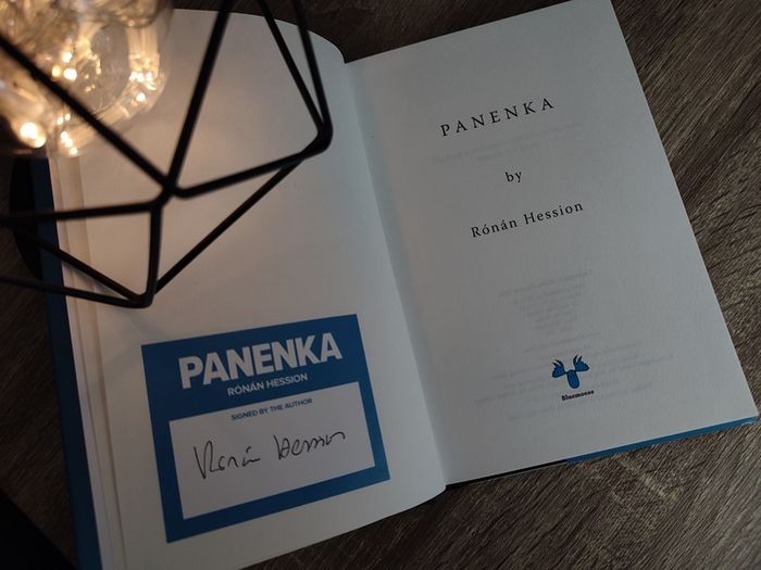 Panenka ! by Ronan Hession ! Hand Signed by An Author ! RARE BOOK ! First Printing ! 2021 ! by Bluemoose !