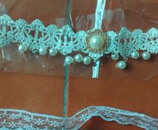 2 new lace necklaces