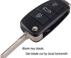 3 Buttons Remote Flip Key Case Shell Fob For Audi A1 A2 A3 A4 A6 A8 Q3 Q7 Tt