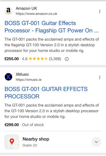 Boss GT-001 FX & Audio Interface