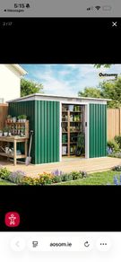 Outsunny metal garden shed - 2.8m x 1.3m