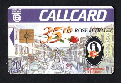 1993 Ireland 20 unit 35th Rose of Tralee competition in 1993 (Gemplus GEM1) Call Card Used. Telecom Eireann card number 1046.