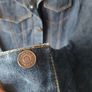 From 1970 / 80's Vintage Levi's Classic Jean Denim Trucker Button Up Jacket Image 4