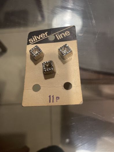 vintage buttons on card