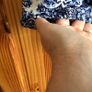 Gallery Ladies White And Blue Blouse Top oversized size 10 including postage Image 4