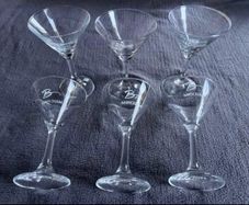 6 Babycham glasses