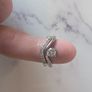 GIA Certified Diamond engagement ring and wedding band Image 2