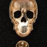 Skull,  pin back badge. Image 2