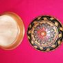 Wooden Lidded Keepsake Box. Diameter 6 inches. Image 4