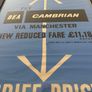 EXTREMELY Rare Original 1959 BEA and Cambrian Airways Belfast Aviation Framed Poster Image 3