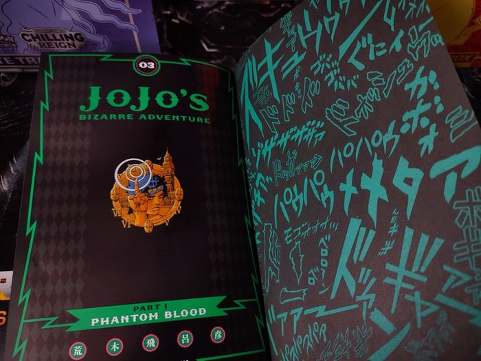JoJo's Bizarre Adventure ! Part 1: Phantom Blood ! Volume 3 ! Manga ! Hardcover ! 2015 ! by VIZ Media ! Anime !