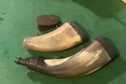 Antique Black Powder Horns