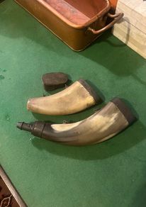 Antique Black Powder Horns