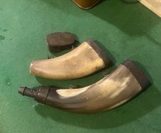 Antique Black Powder Horns