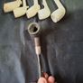 Antique Briar Pipe Silver Hallmark Ferrule E.B  W.B maker's mark for the Barling brothers Image 6