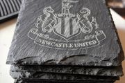 Newcastle black slate coasters