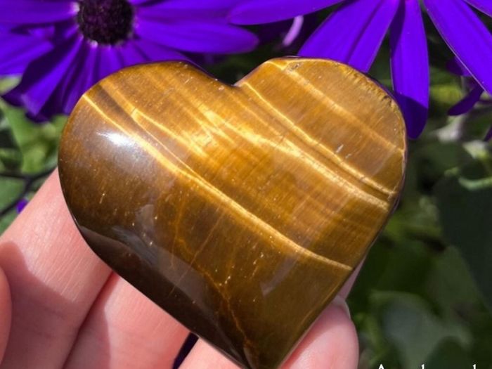 Variety of Crystal Heart Gemstones Rose Quartz, Tigers Eye, Opalite, Clear Quartz, Calcite, and more