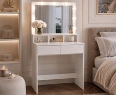 Dressing Table with Hollywood LED Mirror