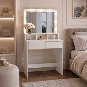 Dressing Table with Hollywood LED Mirror