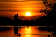 River Lee Sunrise Framed Print