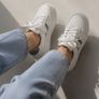 Premium Women's White Genuine Leather Sneakers  37. UK 4 Image 5