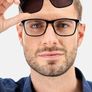 Polaroid Matte Black Grey Uni Sex Prescription Eye Glasses / Sunglasses (Brand New) Image 3