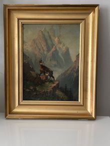 Antique oil painting by Eduard Buhler