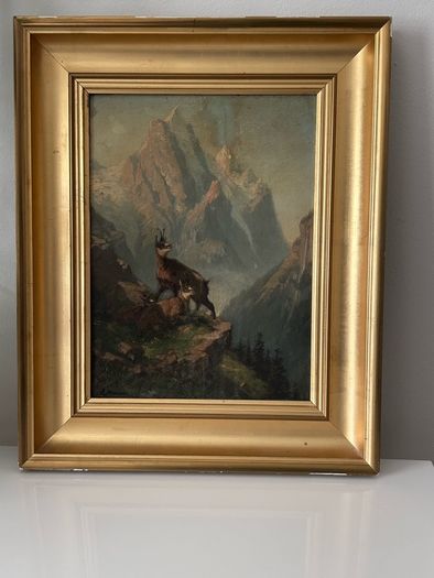 Antique oil painting by Eduard Buhler
