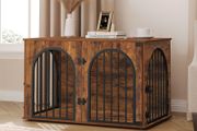 Wooden Dog Crate, Indoor Kennel for Small/Medium/Large Dogs 100 cm