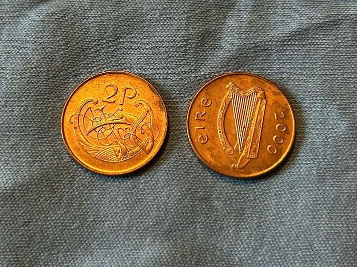 Irish 2p coins