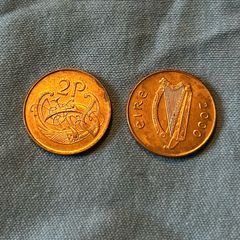 Irish 2p coins