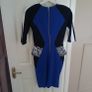 River island blue peplum dress size 8/10 Image 3
