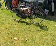 Retro high nelly style ladies bike