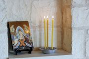 Natural Pure beeswax Slim candles