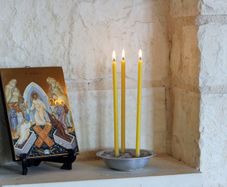 Natural Pure beeswax Slim candles