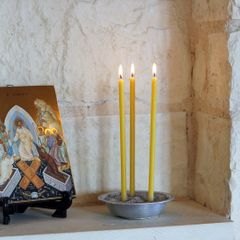 Natural Pure beeswax Slim candles