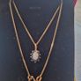 9ct gold  Necklace and 9 ct gold with Natural Sapphire and Natural Opal Image 4