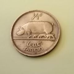 1965 Eire 1/2d Half Penny