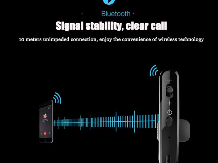 Brand New Handsfree Business Bluetooth Headphone With Mic Voice Control Wireless Earphone Bluetooth Headset For Drive Noise Cancelling.