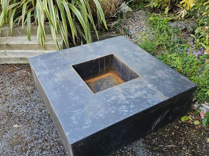 Corten Steel Square Garden Fire 1.2 Metre x 1.2 Metre