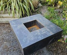 Corten Steel Square Garden Fire 1.2 Metre x 1.2 Metre