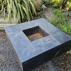 Corten Steel Square Garden Fire 1.2 Metre x 1.2 Metre