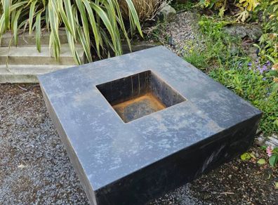 Corten Steel Square Garden Fire 1.2 Metre x 1.2 Metre