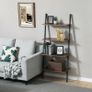 New 4 or 5 Tier Ladder Shelf Unit Bookcase Wall Rack - FREE P&P Image 3