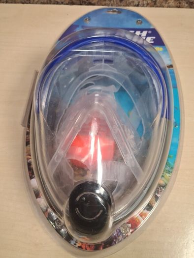 BEACH LINE snorkel full face mask breathing tube surface snorkelling Adult size BRAND NEW